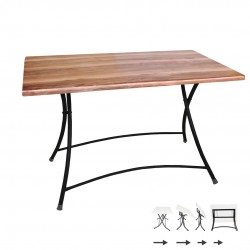 Modern Katlanır Werzalit Tabla Masa (80x120) - Indiana Wood Modern Katlanır Werzalit Tabla Masa (80x120) - Indiana Wood