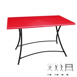 Modern Katlanır Werzalit Tabla Masa (70x120) - Kırmızı Modern Katlanır Werzalit Tabla Masa (70x120) - Kırmızı