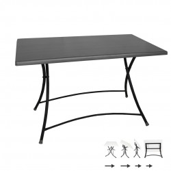 Modern Katlanır Werzalit Tabla Masa (80x120) - Siyah Modern Katlanır Werzalit Tabla Masa (80x120) - Siyah