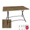 Modern Katlanır Werzalit Tabla Masa (70x120) - Canyon Hidalgo