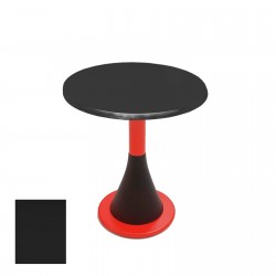 Napoli Yuvarlak Masa  Çap 60cm - (Werzalit, Wermodin ve Allzalit Tabla) - Siyah