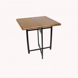 Nevada Werzalit Kare ESB Mutfak Masası 80X80 - Koyu Ahşap