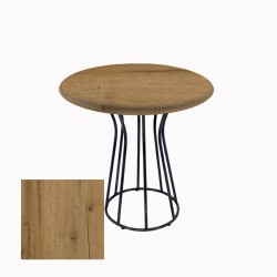 Palermo Werzalit Yuvarlak ESB Mutfak Masası Q 80cm - Canyon Palace Oak