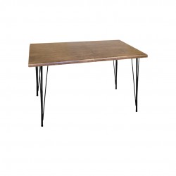 Premıum Werzalit Mutfak Masası 70x120 - Rustik Dark Premıum Werzalit Mutfak Masası 70x120 - Rustik Dark