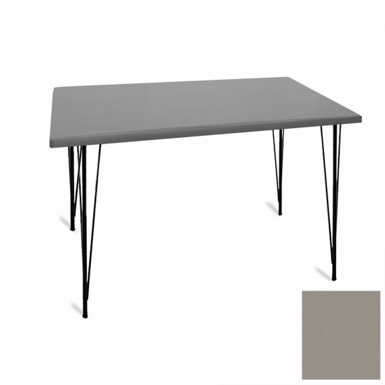 Premıum Mutfak Masası 70x120 ESB (Werzalit, Wermodin ve Allzalit Tabla) - Koyu Gri Premıum Mutfak Masası 70x120 ESB (Werzalit, Wermodin ve Allzalit Tabla) - Koyu Gri