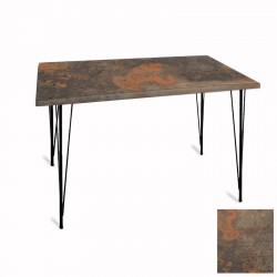 Premıum Mutfak Masası 70x120 ESB (Werzalit, Wermodin ve Allzalit Tabla) - Metalic Oxid 1