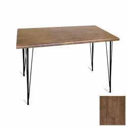 Premıum Mutfak Masası 70x120 ESB (Werzalit, Wermodin ve Allzalit Tabla) - Rustik Dark Premıum Mutfak Masası 70x120 ESB (Werzalit, Wermodin ve Allzalit Tabla) - Rustik Dark