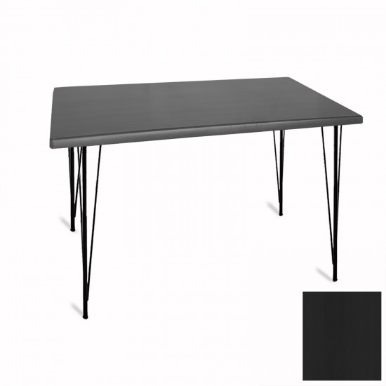 Premıum Mutfak Masası 70x120 ESB (Werzalit, Wermodin ve Allzalit Tabla) - Siyah Premıum Mutfak Masası 70x120 ESB (Werzalit, Wermodin ve Allzalit Tabla) - Siyah