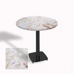 Tokyo Yuvarlak Masa (ESB) Çap 90cm - (Werzalit, Wermodin ve Allzalit Tabla) - Gold