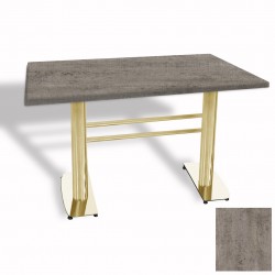 Tokyo Masa Gold (Werzalit, Allzalit yada Wermodin Tabla 70x120) - Kahve Oxid