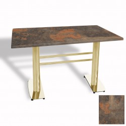 Tokyo Masa Gold (Werzalit, Allzalit yada Wermodin Tabla 70x120) - Metalic Oxid 1