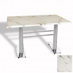 Tokyo Masa Kromnikel  (Werzalit, Allzalit yada Wermodin Tabla 80x140) - Afyon Mermer