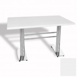 Tokyo Masa Kromnikel  (Werzalit, Allzalit yada Wermodin Tabla 80x140) - Beyaz