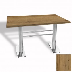 Tokyo Masa Kromnikel  (Werzalit, Allzalit yada Wermodin Tabla 80x140) - Canyon Palace Oak