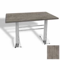 Tokyo Masa Kromnikel  (Werzalit, Allzalit yada Wermodin Tabla 80x140) - Kahve Oxid