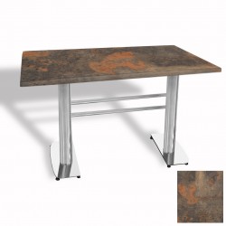 Tokyo Masa Kromnikel  (Werzalit, Allzalit yada Wermodin Tabla 80x140) - Metalic Oxid 1