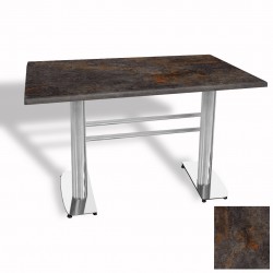 Tokyo Masa Kromnikel  (Werzalit, Allzalit yada Wermodin Tabla 80x140) - Metalic Oxid 3