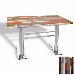 Tokyo Masa Kromnikel  (Werzalit, Allzalit yada Wermodin Tabla 80x140) - Red Wood