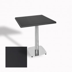 Tokyo Werzalit Kare Masa 80x80 (Kromnikel) - Siyah