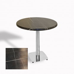 Tokyo Werzalit Yuvarlak Masa 90 cm (Kromnikel) - Palazzo