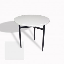 Venedik Masa Yuvarlak Çap 70 ESB (Werzalit, Wermodin veya Allzalit Tabla) - Beyaz