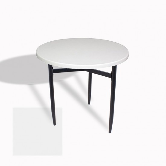 Venedik Masa Yuvarlak Çap 70 ESB (Werzalit, Wermodin veya Allzalit Tabla) - Beyaz Venedik Masa Yuvarlak Çap 70 ESB (Werzalit, Wermodin veya Allzalit Tabla) - Beyaz