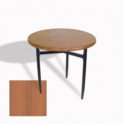 Venedik Masa Yuvarlak Çap 70 ESB (Werzalit, Wermodin veya Allzalit Tabla) - Koyu Ahşap