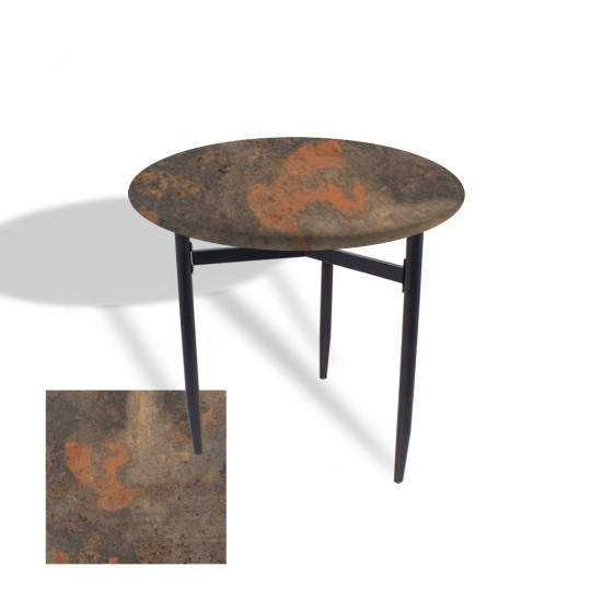 Venedik Masa Yuvarlak Çap 70 ESB (Werzalit, Wermodin veya Allzalit Tabla) - Metalic Oxid 1 Venedik Masa Yuvarlak Çap 70 ESB (Werzalit, Wermodin veya Allzalit Tabla) - Metalic Oxid 1