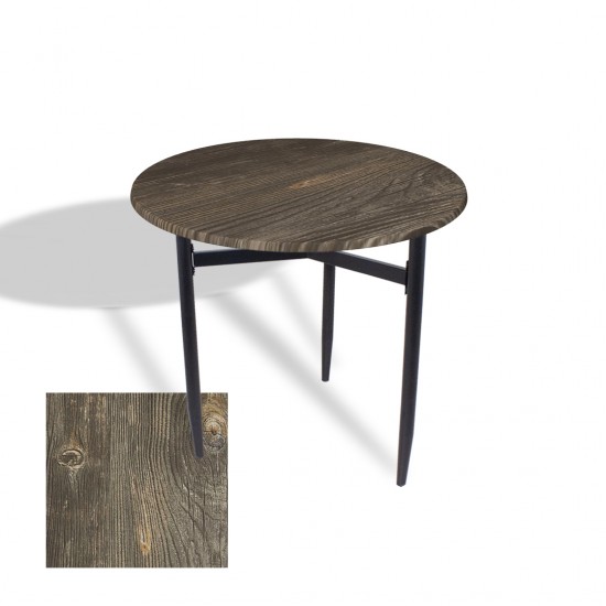 Venedik Masa Yuvarlak Çap 70 ESB (Werzalit, Wermodin veya Allzalit Tabla) - Old Pine