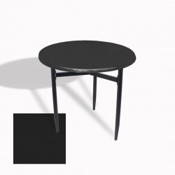 Venedik Masa Yuvarlak Çap 80 ESB (Werzalit, Wermodin veya Allzalit Tabla) - Siyah