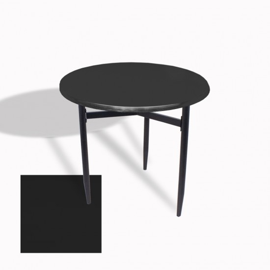 Venedik Masa Yuvarlak Çap 80 ESB (Werzalit, Wermodin veya Allzalit Tabla) - Siyah Venedik Masa Yuvarlak Çap 80 ESB (Werzalit, Wermodin veya Allzalit Tabla) - Siyah