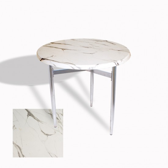 Venedik Masa Yuvarlak Çap 70 kromnikel (Werzalit, Wermodin veya Allzalit Tabla) - Afyon Mermer Venedik Masa Yuvarlak Çap 70 kromnikel (Werzalit, Wermodin veya Allzalit Tabla) - Afyon Mermer