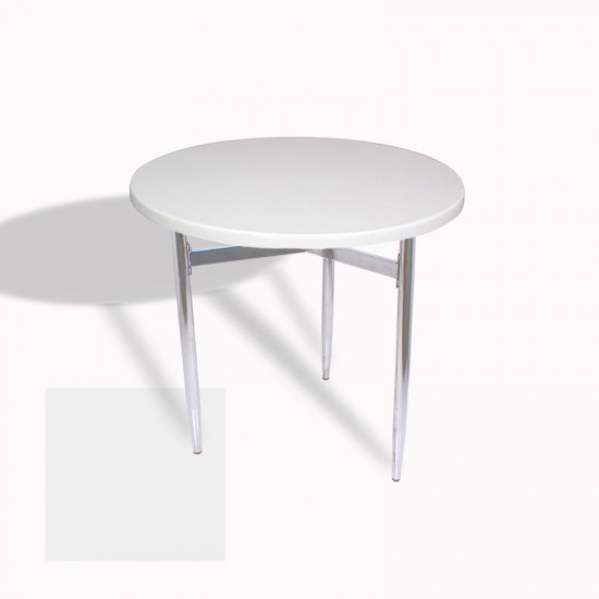 Venedik Masa Yuvarlak Çap 80 kromnikel (Werzalit, Wermodin veya Allzalit Tabla) - Beyaz Venedik Masa Yuvarlak Çap 80 kromnikel (Werzalit, Wermodin veya Allzalit Tabla) - Beyaz