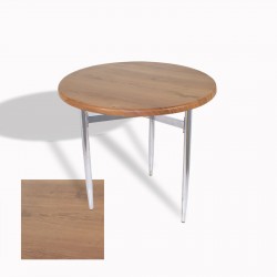 Venedik Masa Yuvarlak Çap 80 kromnikel (Werzalit, Wermodin veya Allzalit Tabla) - Novagento