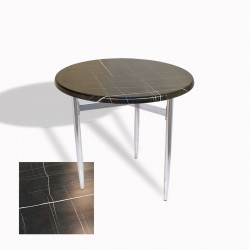 Venedik Masa Yuvarlak Çap 80 kromnikel (Werzalit, Wermodin veya Allzalit Tabla) - Palazzo