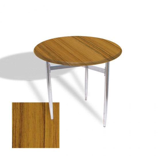 Venedik Masa Yuvarlak Çap 80 kromnikel (Werzalit, Wermodin veya Allzalit Tabla) - Real Teak Venedik Masa Yuvarlak Çap 80 kromnikel (Werzalit, Wermodin veya Allzalit Tabla) - Real Teak
