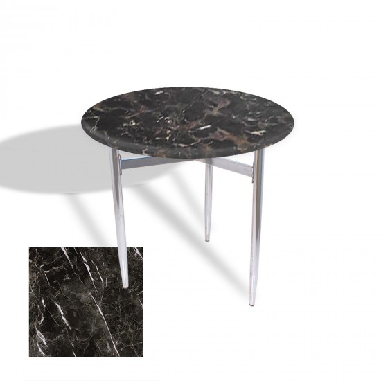 Venedik Masa Yuvarlak Çap 80 kromnikel (Werzalit, Wermodin veya Allzalit Tabla) - Teramo Venedik Masa Yuvarlak Çap 80 kromnikel (Werzalit, Wermodin veya Allzalit Tabla) - Teramo