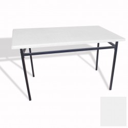 Yemekhane Masası (Werzalit, Allzalit Tablalı) 80x140 (ESB) - Beyaz