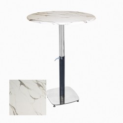 Üçüz Masa Ayarlanabilir 70 cm Yuvarlak - (Werzalit, Wermodin ve Allzalit Tabla) - Afyon Mermer