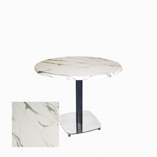 Üçüz Masa Ayarlanabilir 70 cm Yuvarlak - (Werzalit, Wermodin ve Allzalit Tabla) - Afyon Mermer
