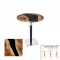 Üçüz Masa Ayarlanabilir 60 cm Yuvarlak - (Werzalit, Wermodin ve Allzalit Tabla) - Epoxy