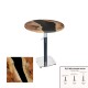 Üçüz Masa Ayarlanabilir 60 cm Yuvarlak - (Werzalit, Wermodin ve Allzalit Tabla) - Epoxy Üçüz Masa Ayarlanabilir 60 cm Yuvarlak - (Werzalit, Wermodin ve Allzalit Tabla) - Epoxy