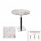 Üçüz Masa Ayarlanabilir 60 cm Yuvarlak - (Werzalit, Wermodin ve Allzalit Tabla) - Gold