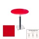 Üçüz Masa Ayarlanabilir 60 cm Yuvarlak - (Werzalit, Wermodin ve Allzalit Tabla) - Kırmızı