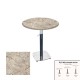 Üçüz Masa Ayarlanabilir 60 cm Yuvarlak - (Werzalit, Wermodin ve Allzalit Tabla) - Scala Marble