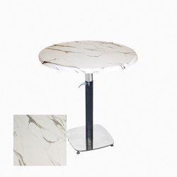 Üçüz Masa Ayarlanabilir 60 cm Yuvarlak - (Werzalit, Wermodin ve Allzalit Tabla) - Afyon Mermer