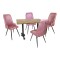 Çipa Laminat - Çırağan Masa Takımı - Pembe