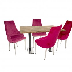 Karanfil Laminat - Stil Masa Takımı - Mor Karanfil Laminat - Stil Masa Takımı - Mor