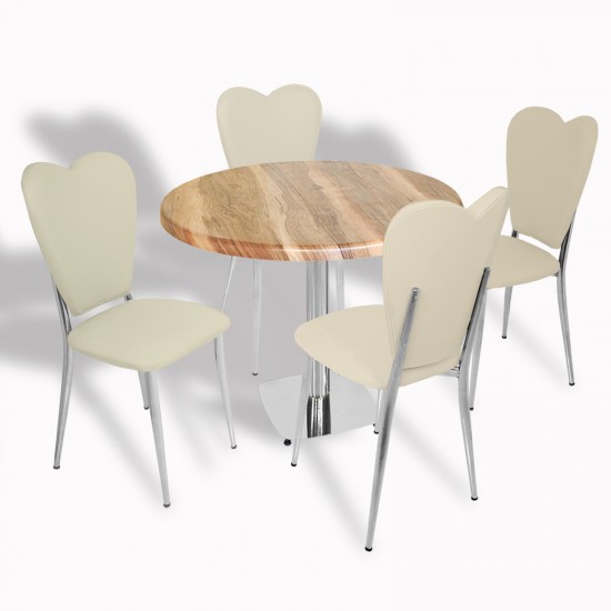 Tokyo Werzalit Tabla - Aşk-ı Derun Mutfak Masa Takımı Q80 - Indiana Wood - Krem Tokyo Werzalit Tabla - Aşk-ı Derun Mutfak Masa Takımı Q80 - Indiana Wood - Krem