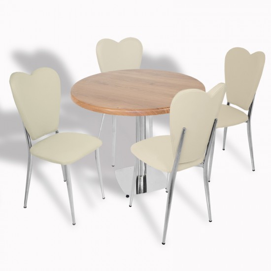 Tokyo Werzalit Tabla - Aşk-ı Derun Mutfak Masa Takımı Q80 - Novagento - Krem Tokyo Werzalit Tabla - Aşk-ı Derun Mutfak Masa Takımı Q80 - Novagento - Krem